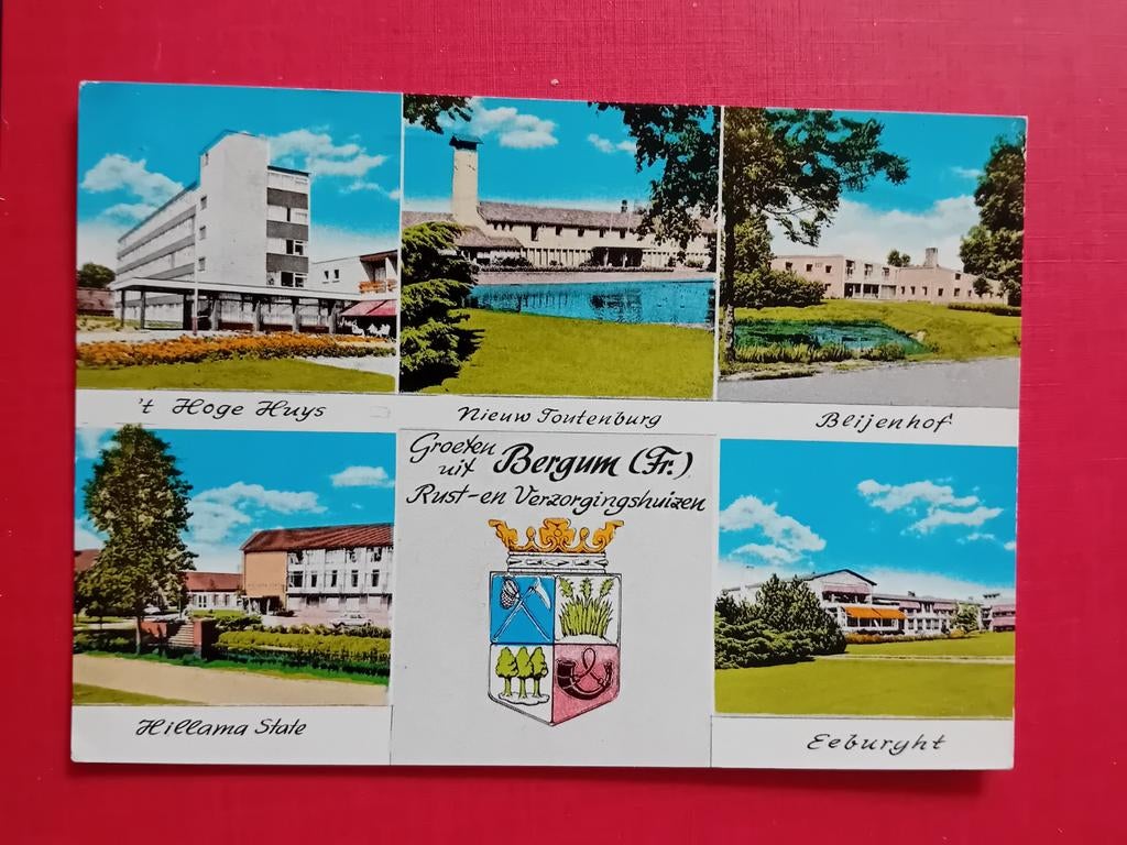 Ansichtkaart Bergum, Ophalen of Verzenden