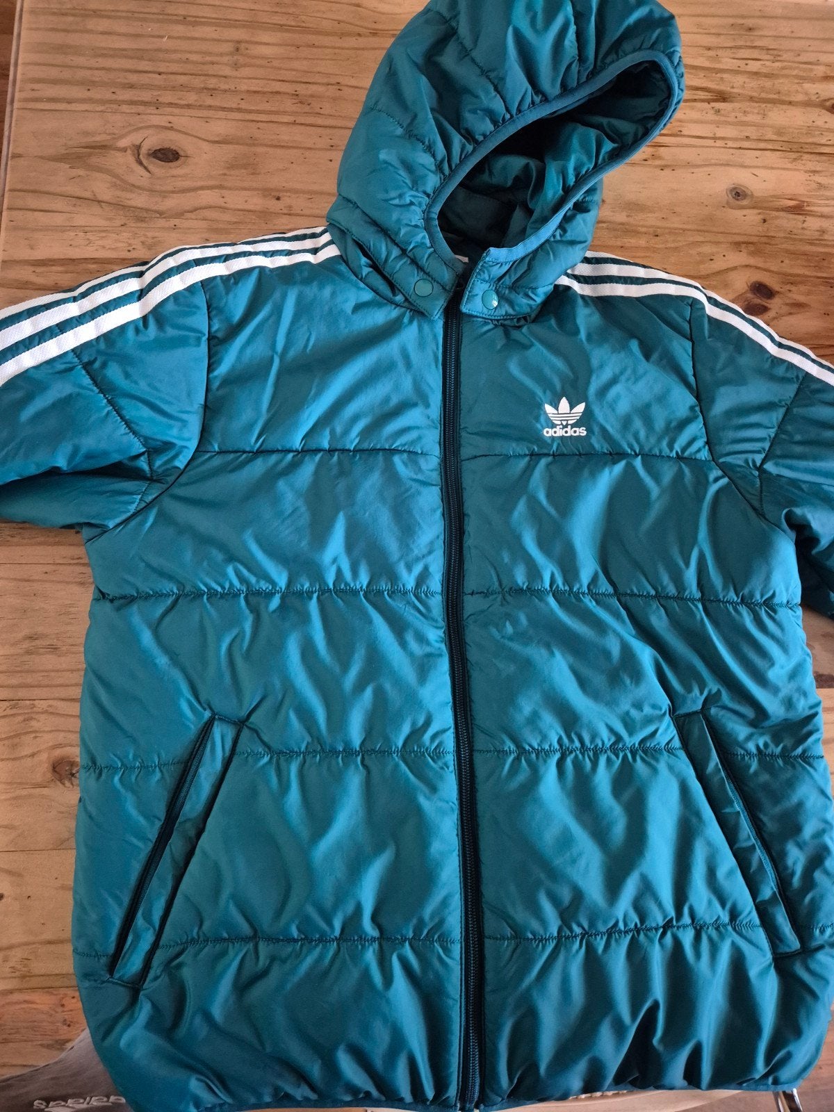 adidas sportjas, Ophalen, Blauw, Overige maten, Zo goed als nieuw