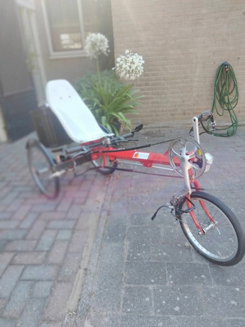driewielige ligfiets, Gebruikt, Velgrem, Onderstuur, Ophalen