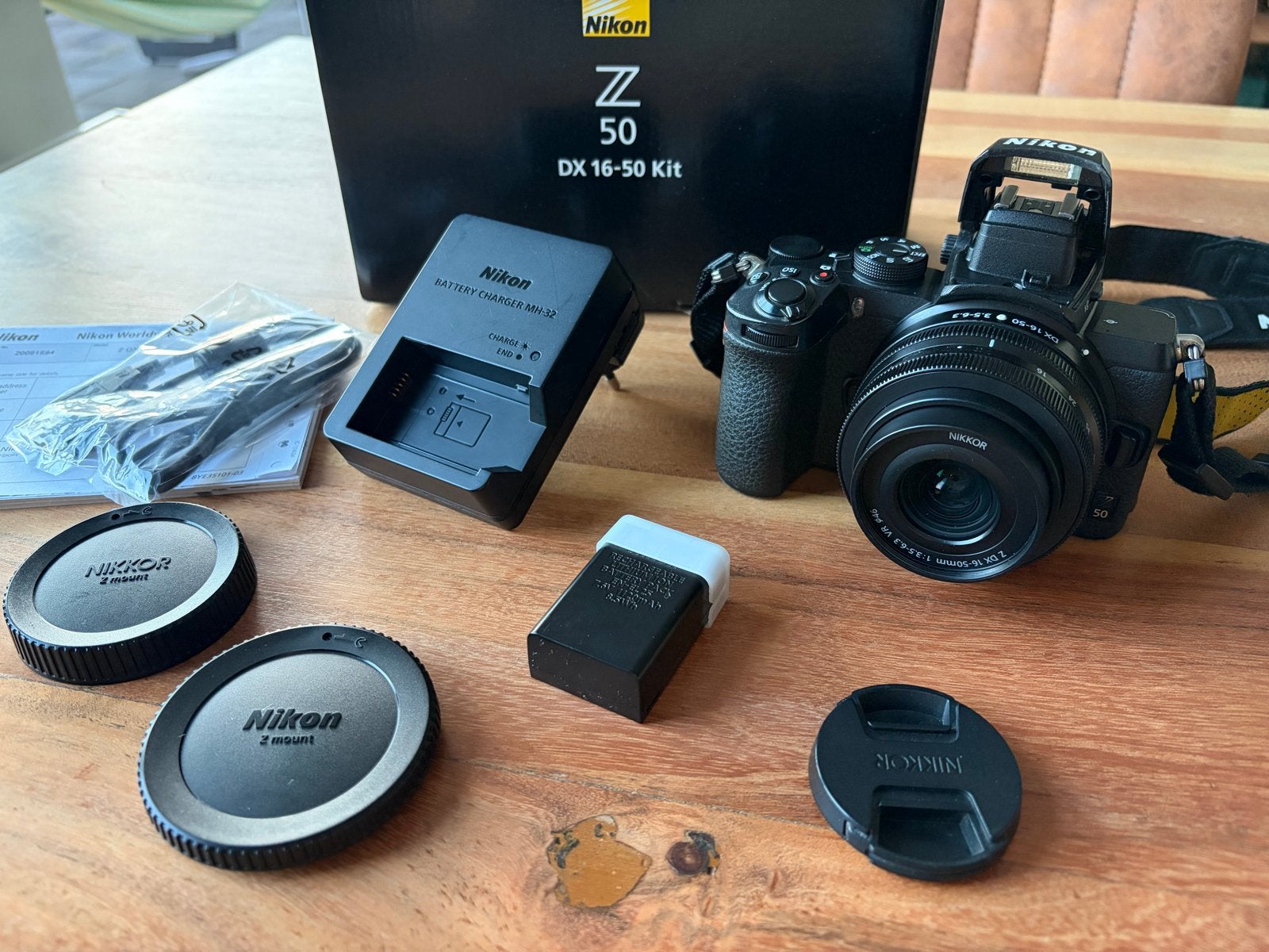 Nikon Z 50 DX 16-50 Kit - Systeemcamera met lens, Beeldstabilisatie, Ophalen of Verzenden, Zo goed als nieuw, 4 t/m 7 keer