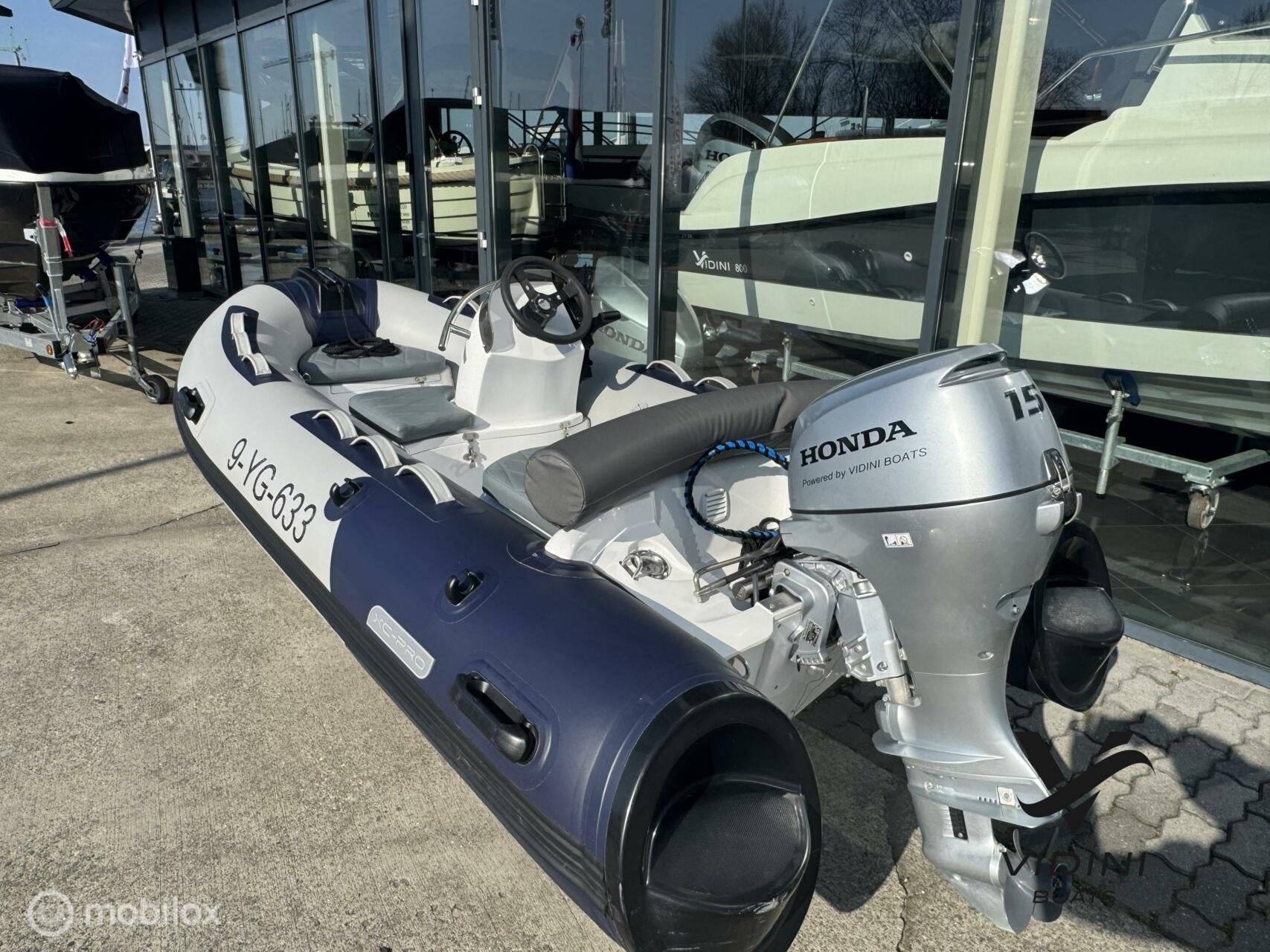 Xc Pro 330 Deluxe met Honda 15pk en dekzeil, Gebruikt, Benzine, Overige merken