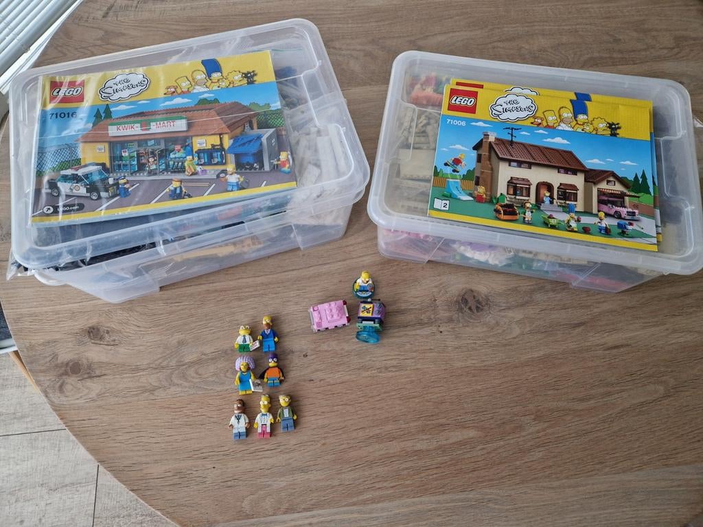 Lego The Simpsons sets 71006 & 71016 + extra's, Kinderen en Baby's, Speelgoed | Duplo en Lego, Ophalen of Verzenden, Gebruikt