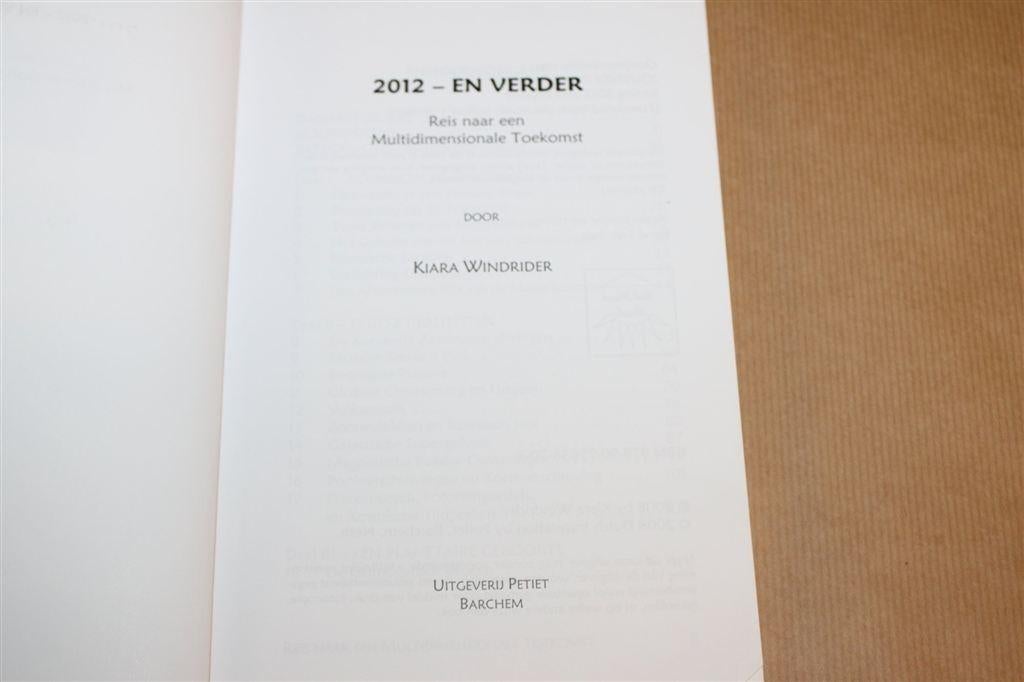 2012 en Verder — Multidimensionale Toekomst, Windrider, Ophalen of Verzenden, Gelezen, Overige onderwerpen, Achtergrond en Informatie