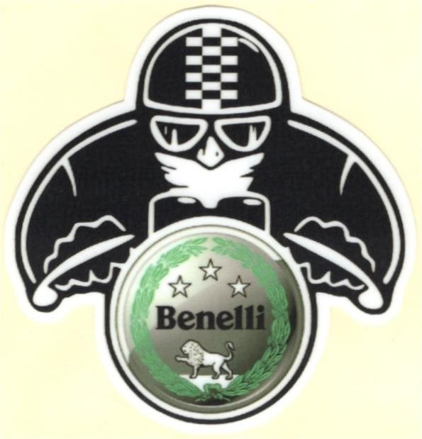 Benelli Cafe Racer sticker #7, Motoren, Verzenden