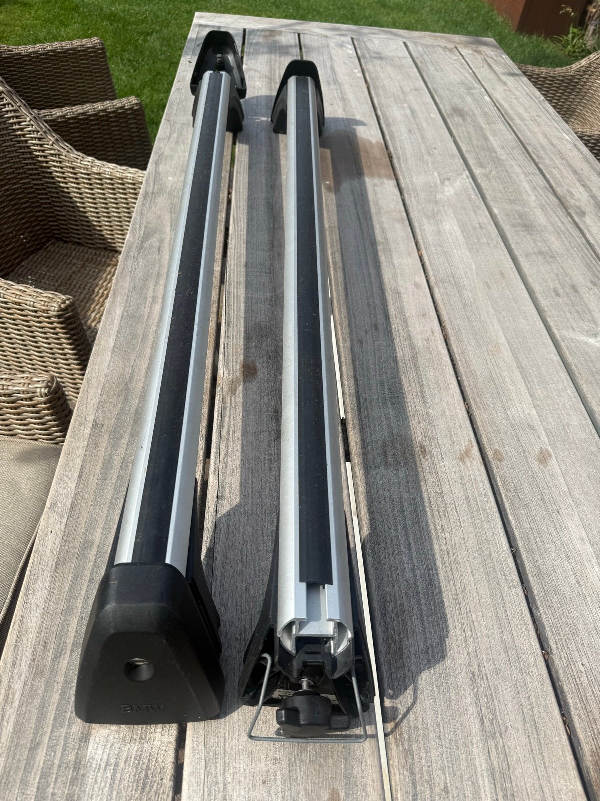 Originele BMW X5 dakdragers (E53, E70, F15), Ophalen of Verzenden, Gebruikt