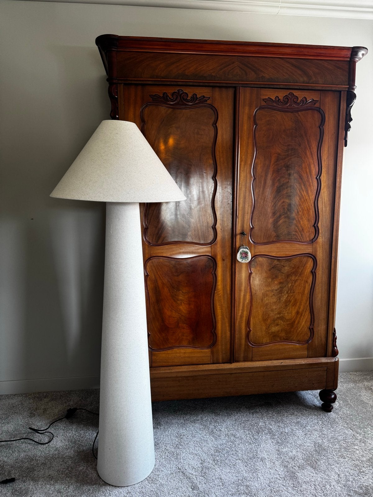 Leen Bakker Skye vloerlamp beige - Nieuw, Ophalen, Nieuw, Overige fittingen, 100 tot 150 cm