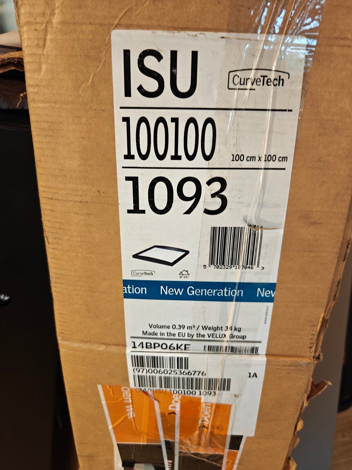 velux ISU 1093 100X100 2X, Ophalen of Verzenden, Nieuw, Dakraam