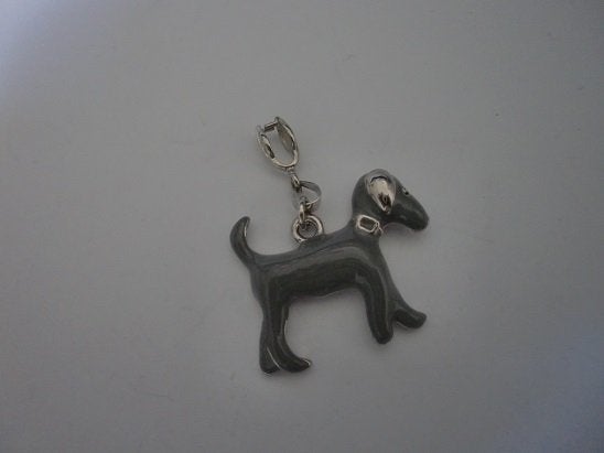 Kettinghanger hond grijs, Sieraden, Tassen en Uiterlijk, Kettinghangers, Overige materialen, Verzenden, Nieuw, Grijs