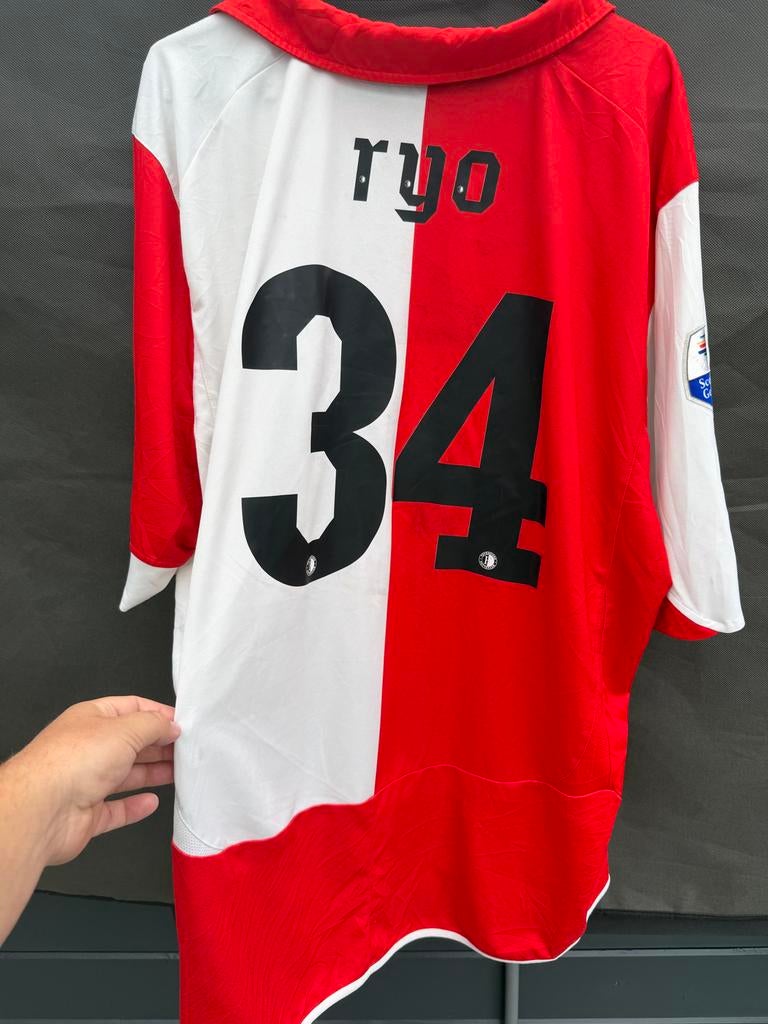 Puma Feyenoord thuisshirt 2009-2010 Ryo #34 Eredivisie, Groter dan maat XL, Ophalen of Verzenden, Gebruikt, Shirt