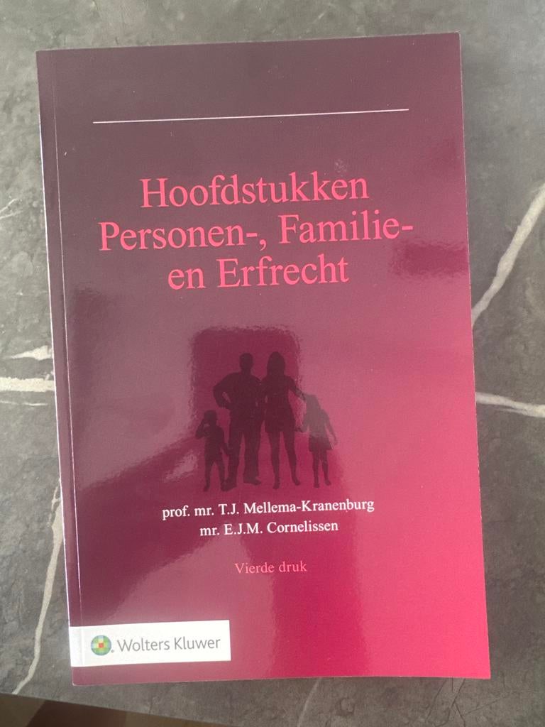 Hoofdstukken Personen-, Familie- en Erfrecht - 4e druk, Ophalen of Verzenden, Gamma, Nieuw, WO