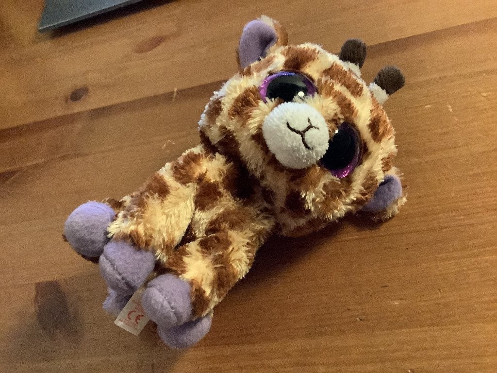 TY knuffel Beanie Boo "Safari" Giraffe. nette staat. 15 cm, Ophalen of Verzenden, Zo goed als nieuw, Giraf, Ty