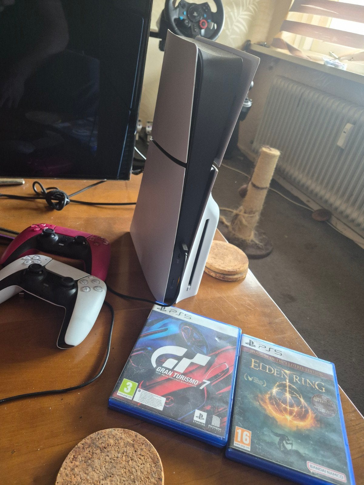 PS5 1TB Disc Edition + 2 controllers (incl Elden Ring & GT7)