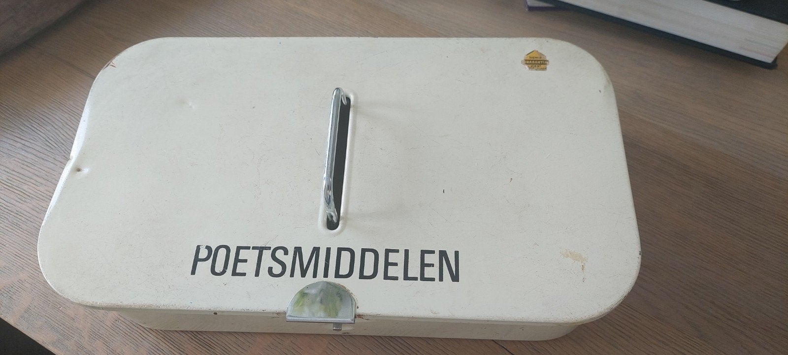 OUDE BROCANTE BRABANTIA POETSMIDDELEN DOOS, Ophalen of Verzenden