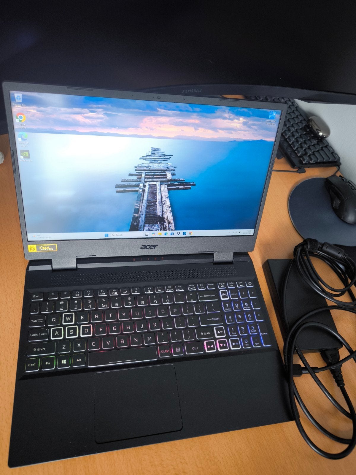 Acer Nitro 5 Gaming Laptop, 2 tot 3 Ghz, 15 inch, Ophalen of Verzenden, Zo goed als nieuw