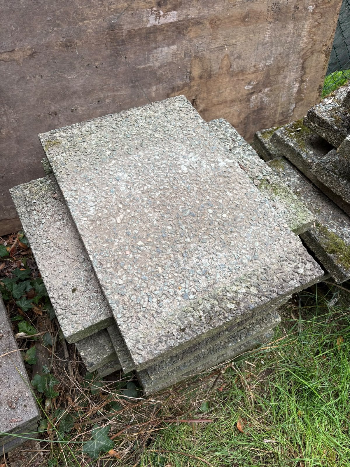 Grindtegel - 36 stuks, Tuin en Terras, Ophalen, Gebruikt, 10 m² of meer, Beton
