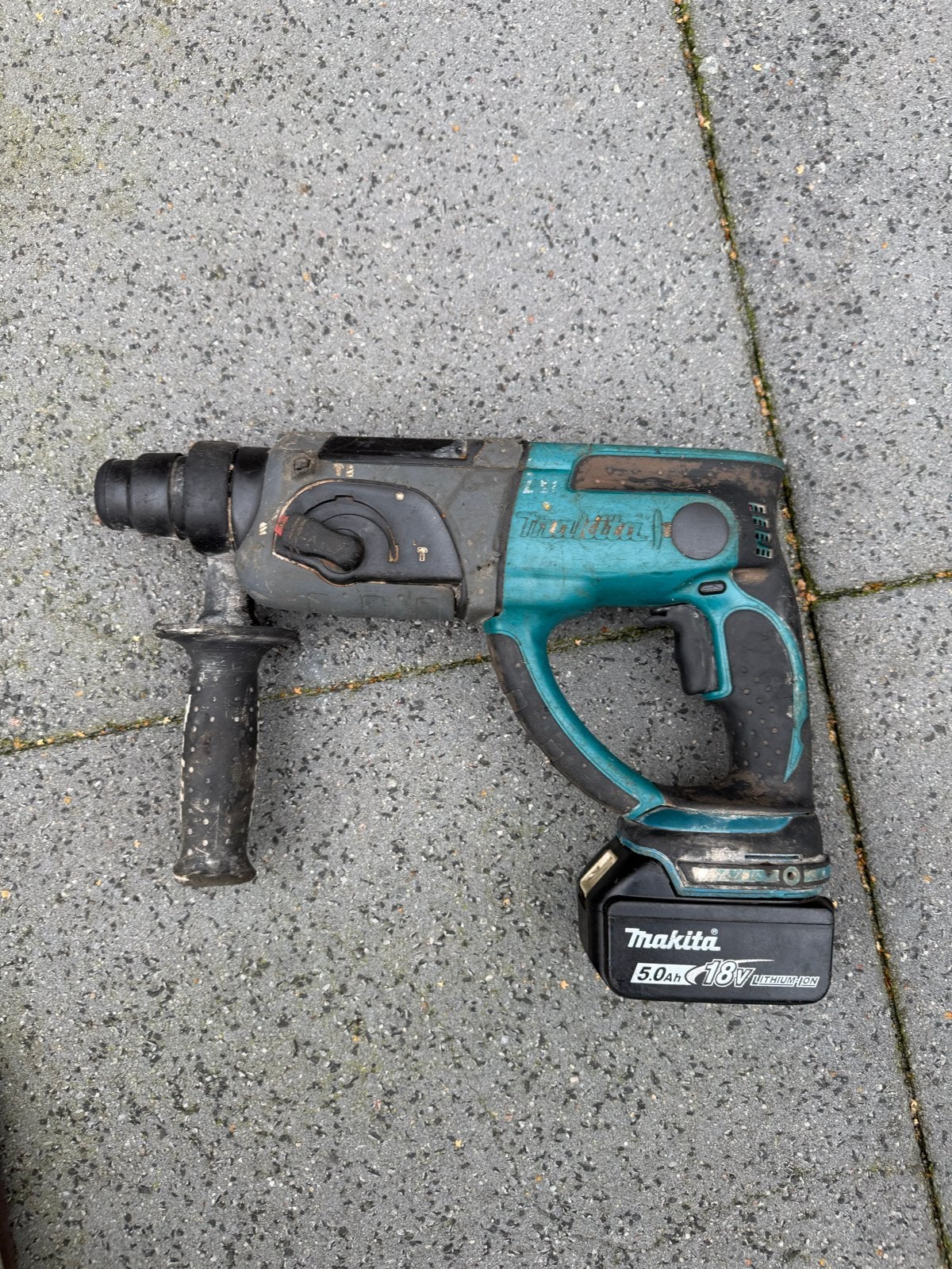 Makita DHR202 Boorhamer - Gebruikt, inclusief accu, Ophalen of Verzenden, Gebruikt, Boor- en/of Breekhamer, Klopboormechanisme