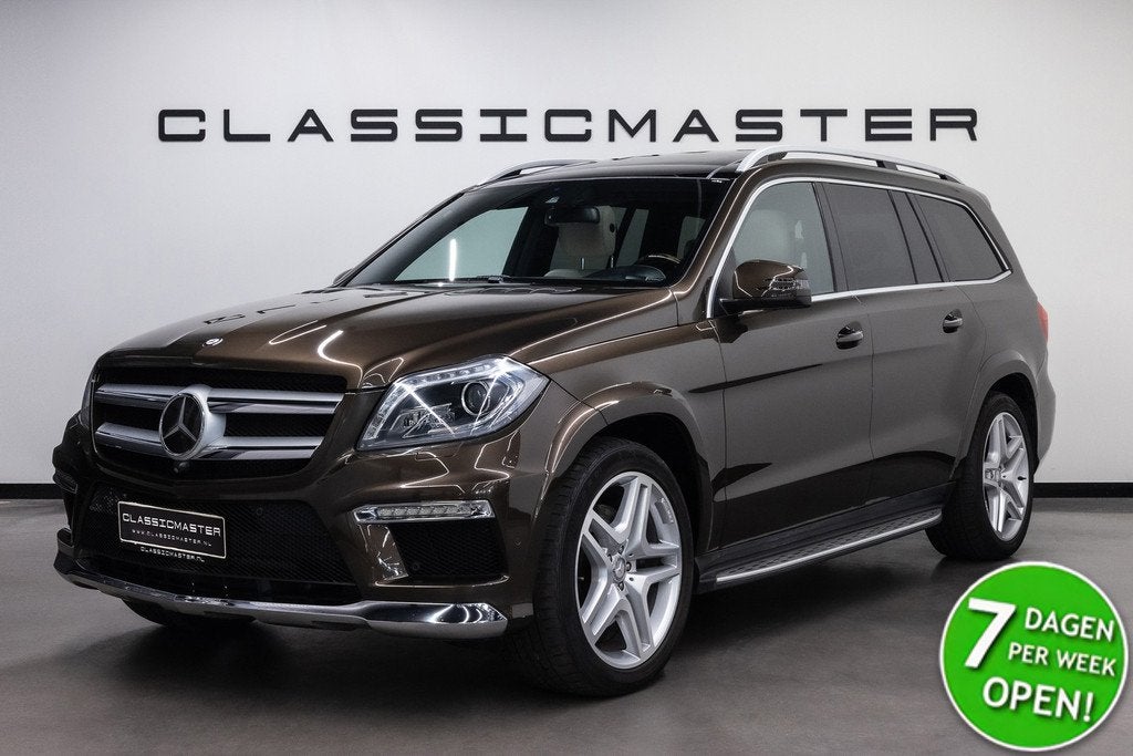 Mercedes-Benz GL-Klasse 500 4-Matic BTW auto, AMG Exclusive, Auto's, Mercedes-Benz, 8 cilinders, Bruin, 7 stoelen, Bedrijf