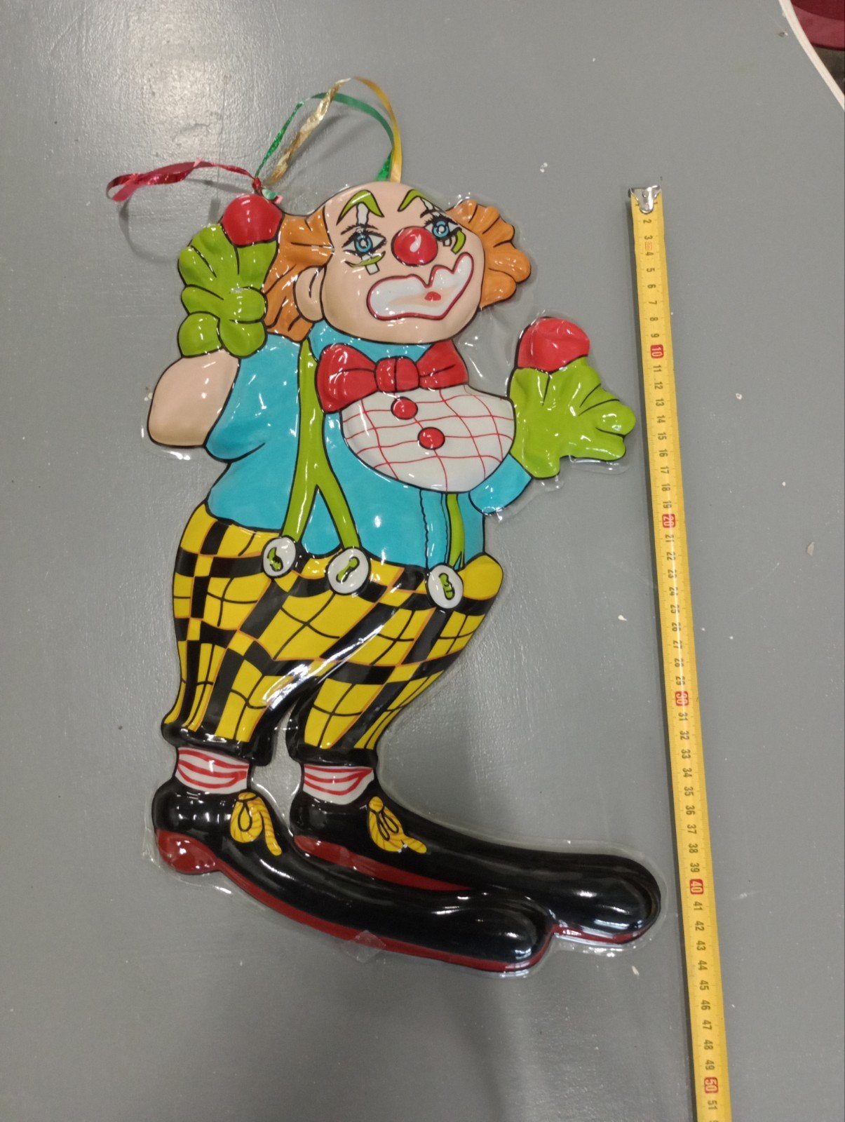 Vintage Clown Wanddecoratie - Kleurrijk en Uniek, Verzamelen, Ophalen of Verzenden, Zo goed als nieuw