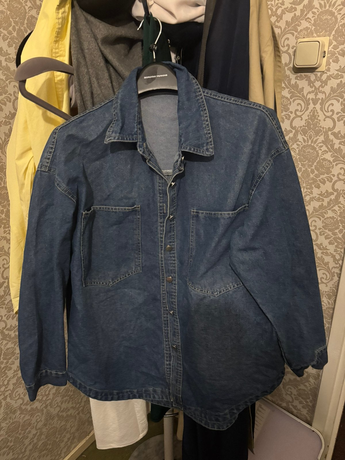 Dames jeans vest, Ophalen, Gedragen, Blauw