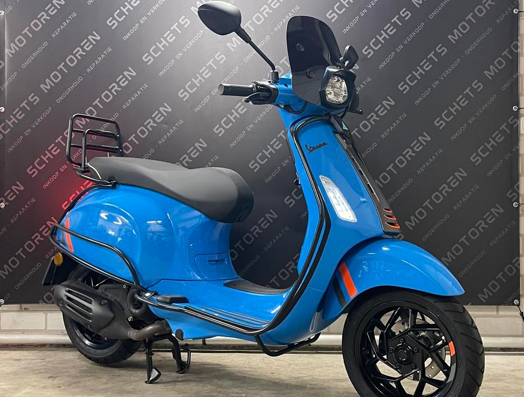 Vespa Sprint S E5+ Facelift (2024) | 45km | Blu Eclettico, Fietsen en Brommers, Scooters | Vespa, Zo goed als nieuw, Vespa S, Maximaal 45 km/u