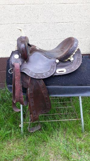 Western zadel Rocking-R, Dieren en Toebehoren, Paarden en Pony's | Zadels, Ophalen, Gebruikt, Western