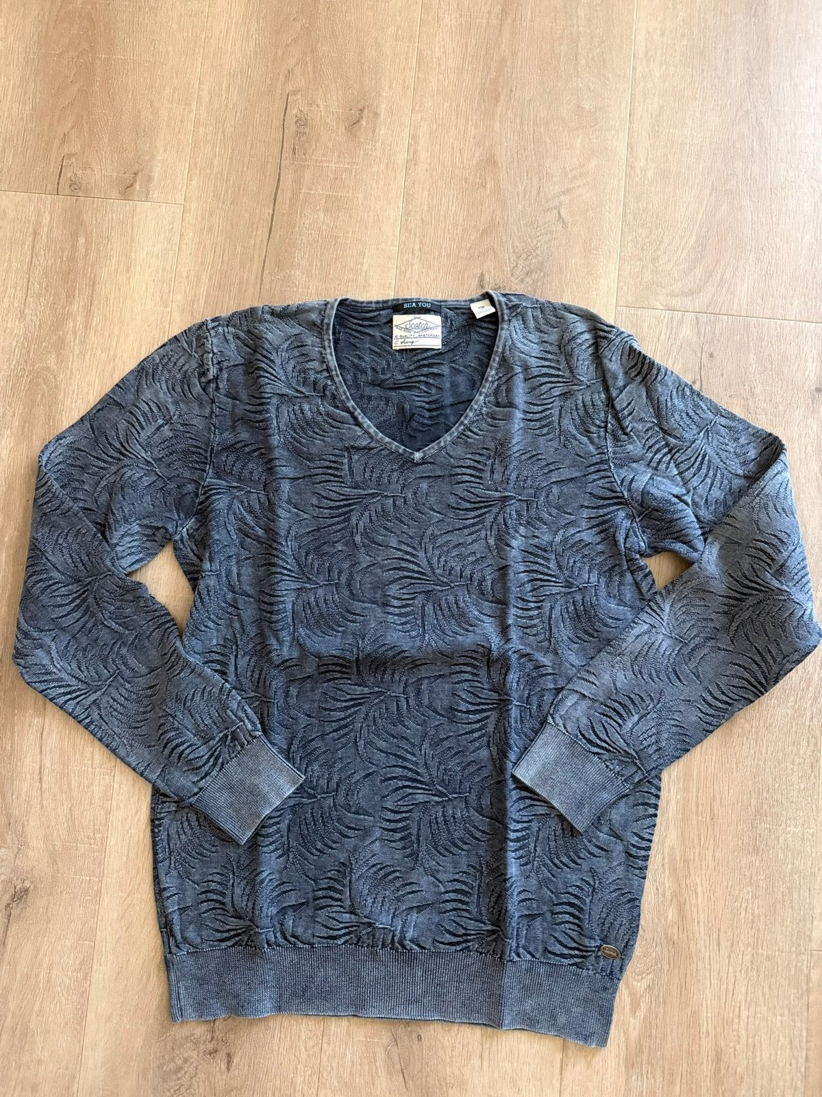 Stoere trui scotch &soda maat l, Kleding | Heren, Ophalen of Verzenden, Zo goed als nieuw, Maat 52/54 (L), Blauw