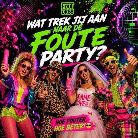 2 tickets foute party drachten, Twee personen