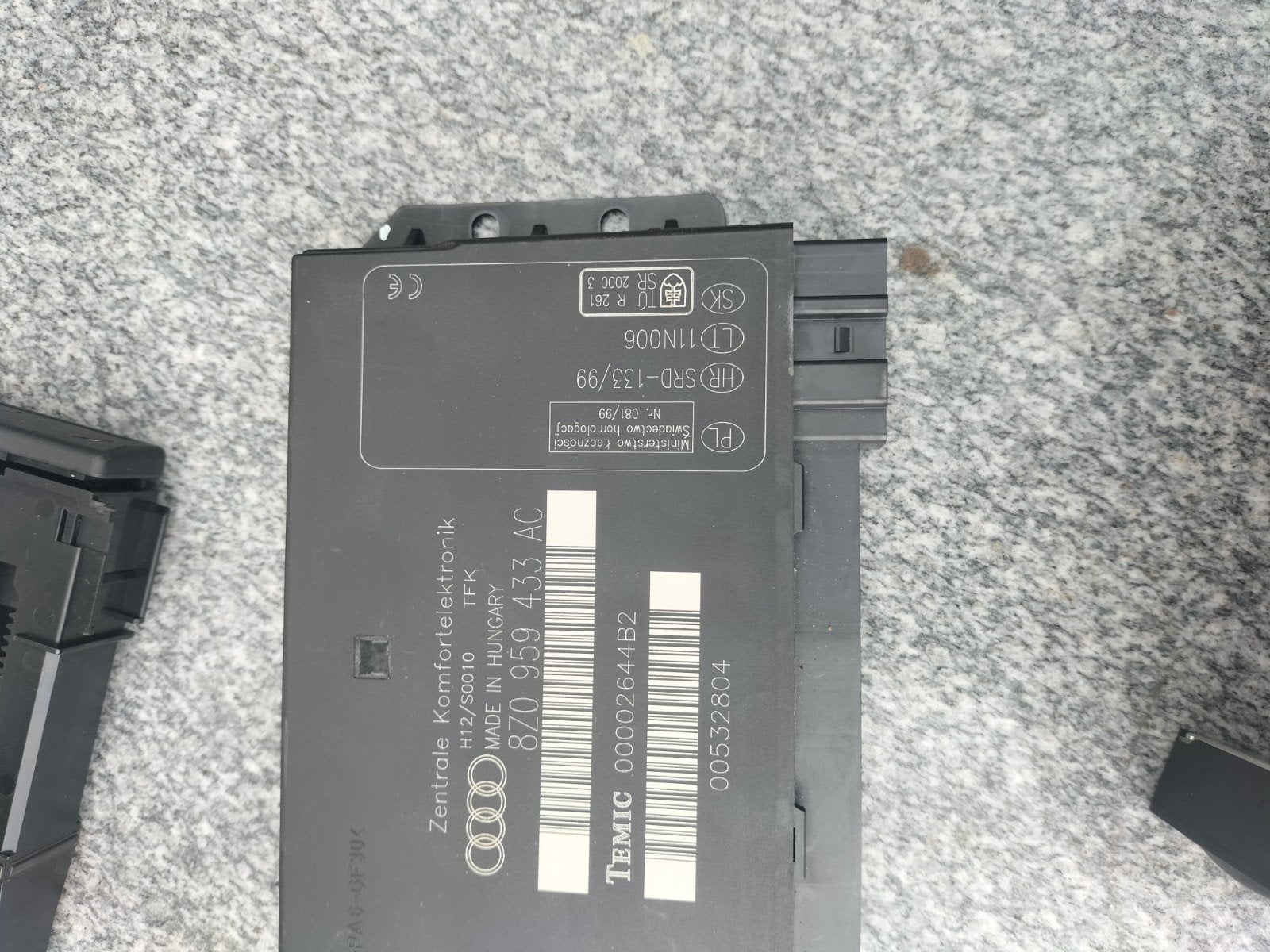 Comfort module tbv een Audi A2 incl bijbehorende  sleutel, Auto-onderdelen, Ophalen, Gebruikt, Audi