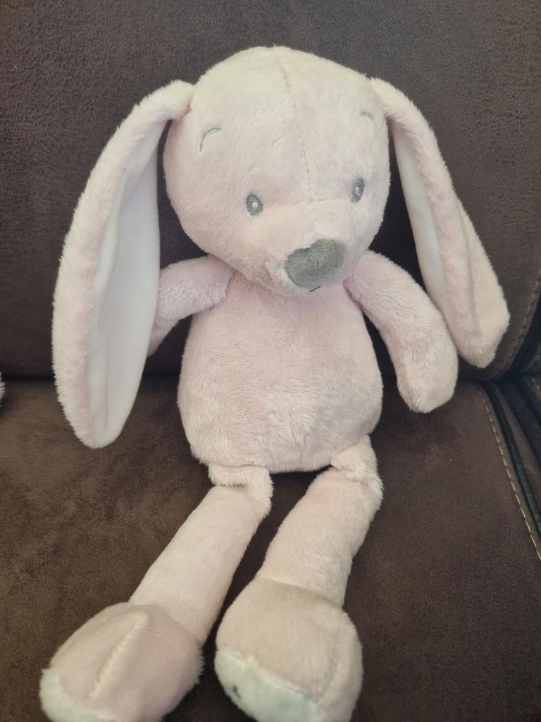 Roze konijnenknuffel van VIB - Zo goed als nieuw, Overige merken, Konijn, Ophalen of Verzenden, Roze