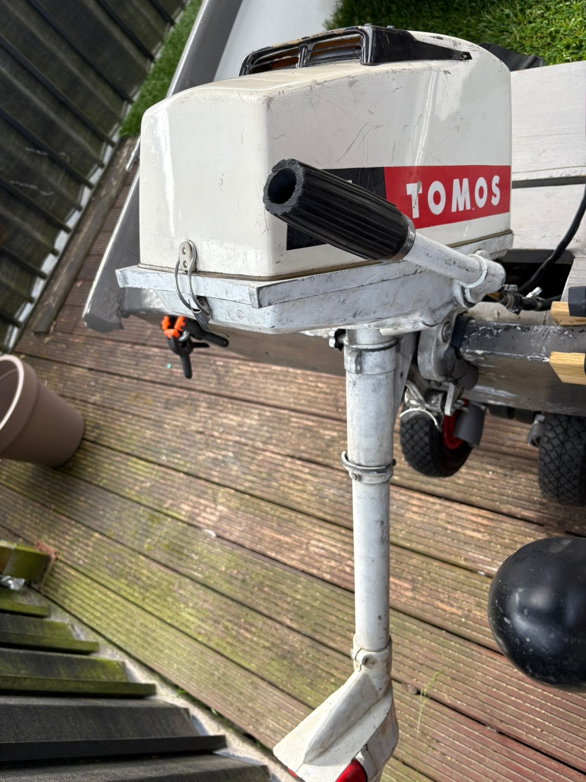 Tomos buitenboordmotor, Watersport en Boten, Bootonderdelen, Ophalen, Zo goed als nieuw