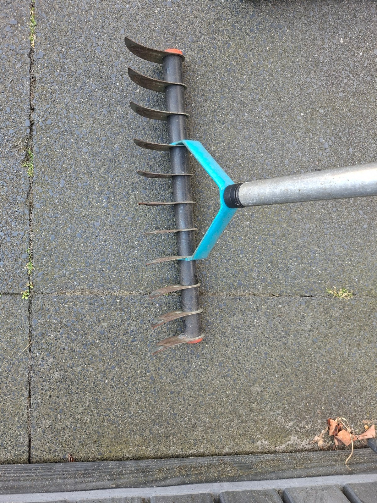 Verticuteerhark Gardena, Ophalen, Gebruikt