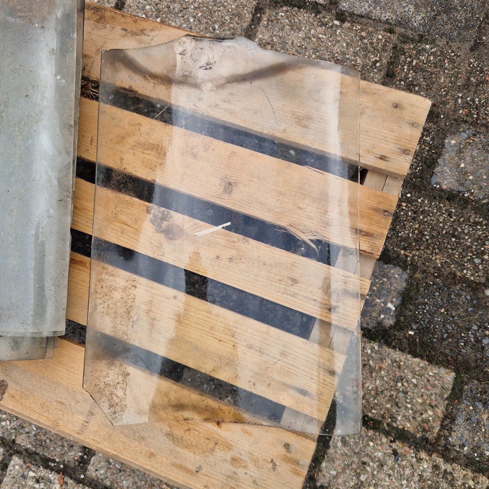 Glazen dakpan oude holle 8 stuks, Ophalen, Gebruikt, Overige typen