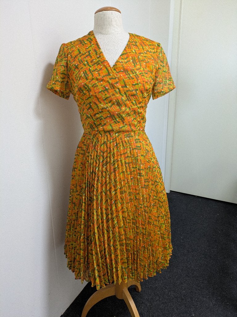 Zonnig vintage jurkje, Kleding | Dames, Maat 38/40 (M), Ophalen of Verzenden, Boven de knie, True vintage