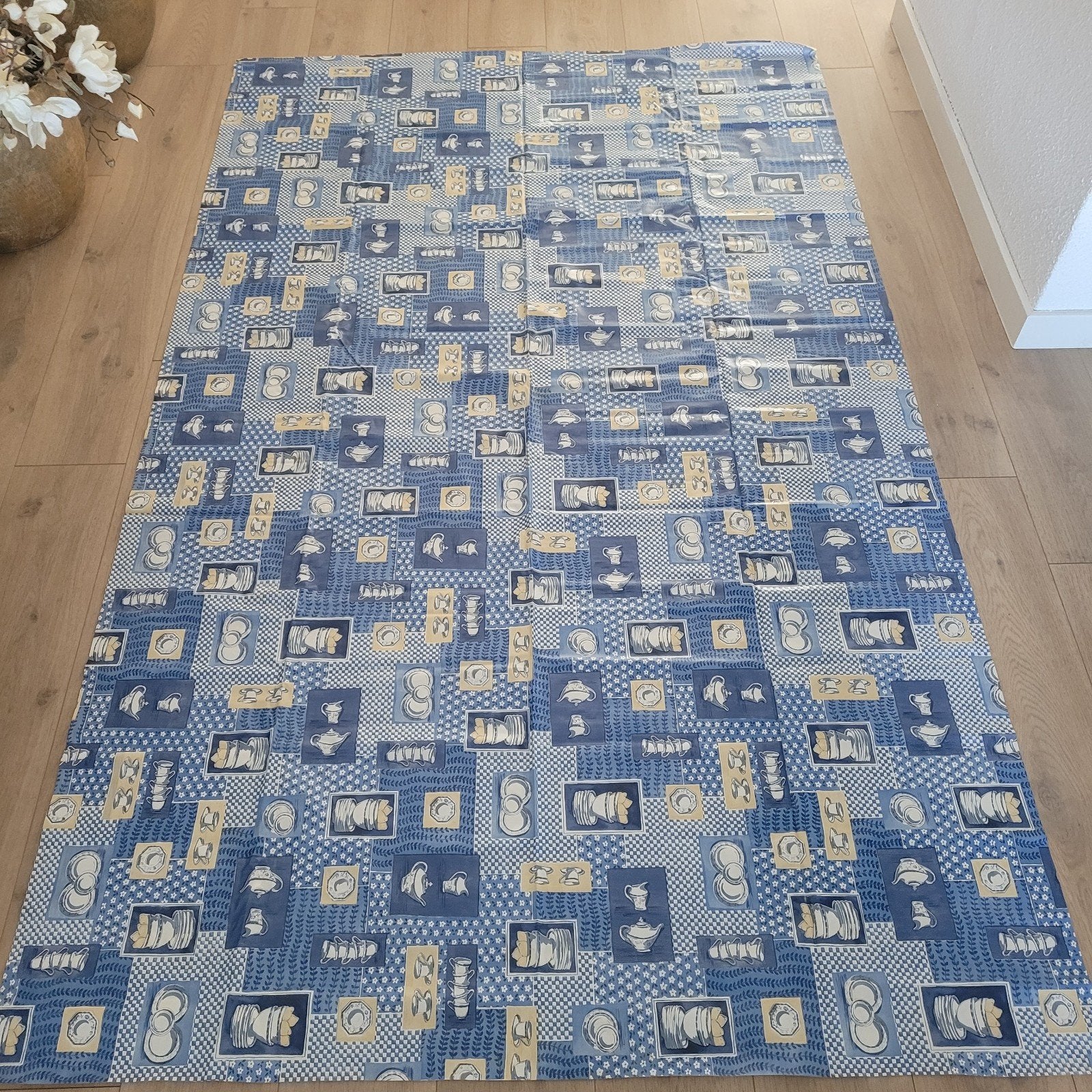 tafelzeil 140x230 blauw, Ophalen of Verzenden, Rechthoek