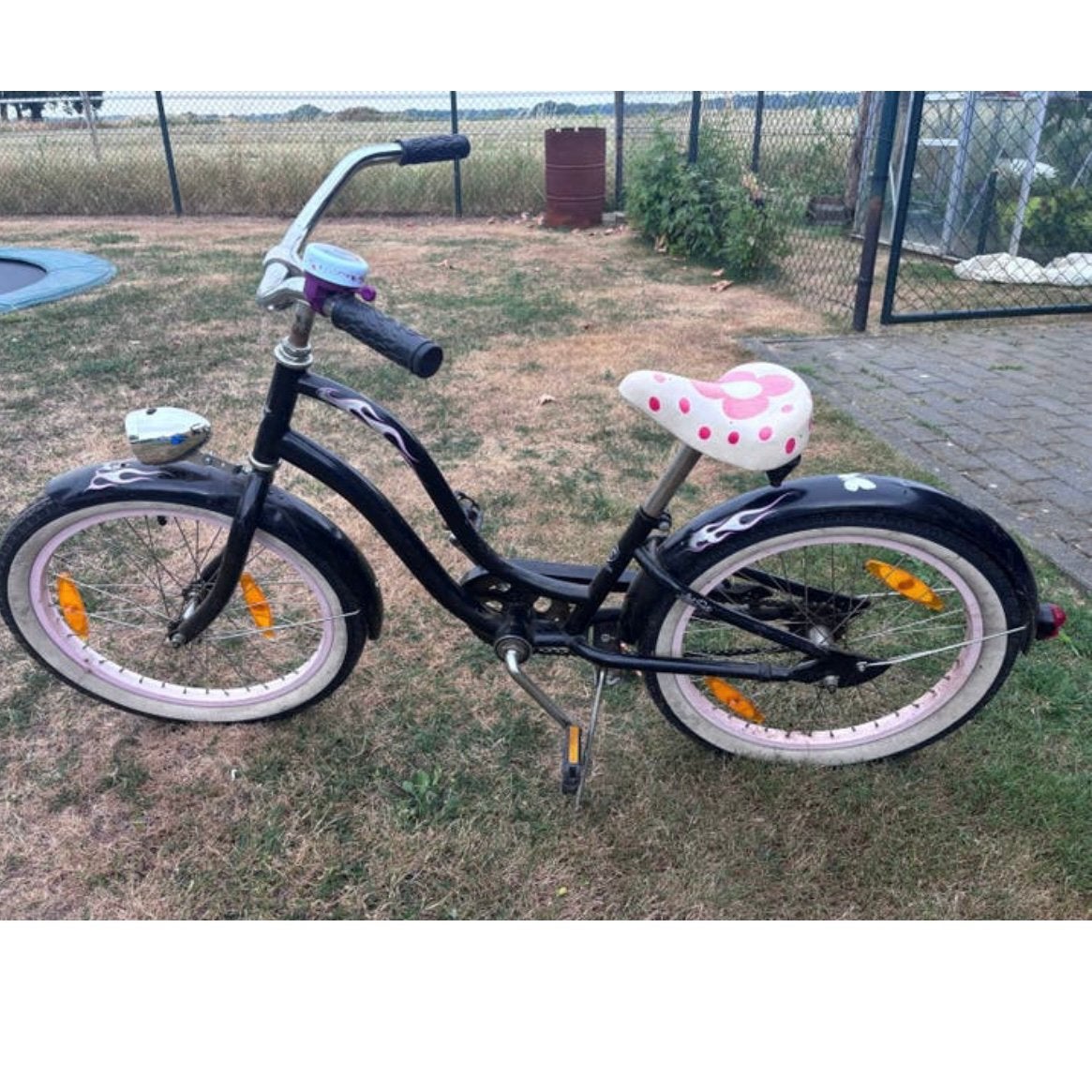 Electra Meisjesfiets 20 inch - Zwart met roze accenten, Ophalen, Zo goed als nieuw, 20 inch of meer
