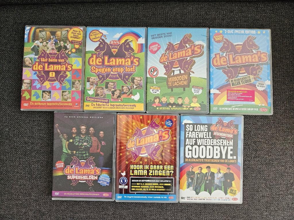 De Lamas DVD collectie - ZGAN, Alle leeftijden, Ophalen of Verzenden, Zo goed als nieuw, Stand-up of Theatershow