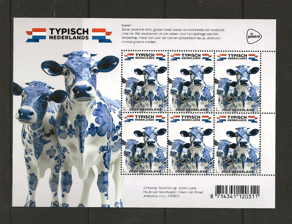 5xVel Typisch Nederland dieren, no V4173 ev, postfris, Ophalen of Verzenden, Postfris
