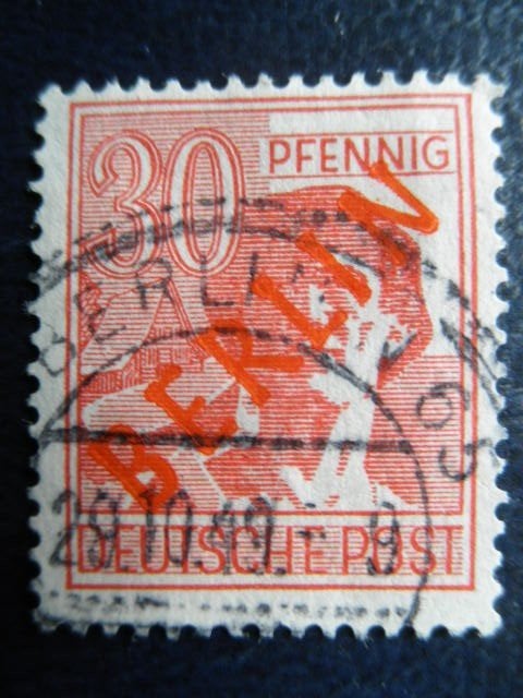 Postzegels Duitsland Berlijn 1949 nr.28 - cw. 6,50., Ophalen of Verzenden, BRD, Gestempeld