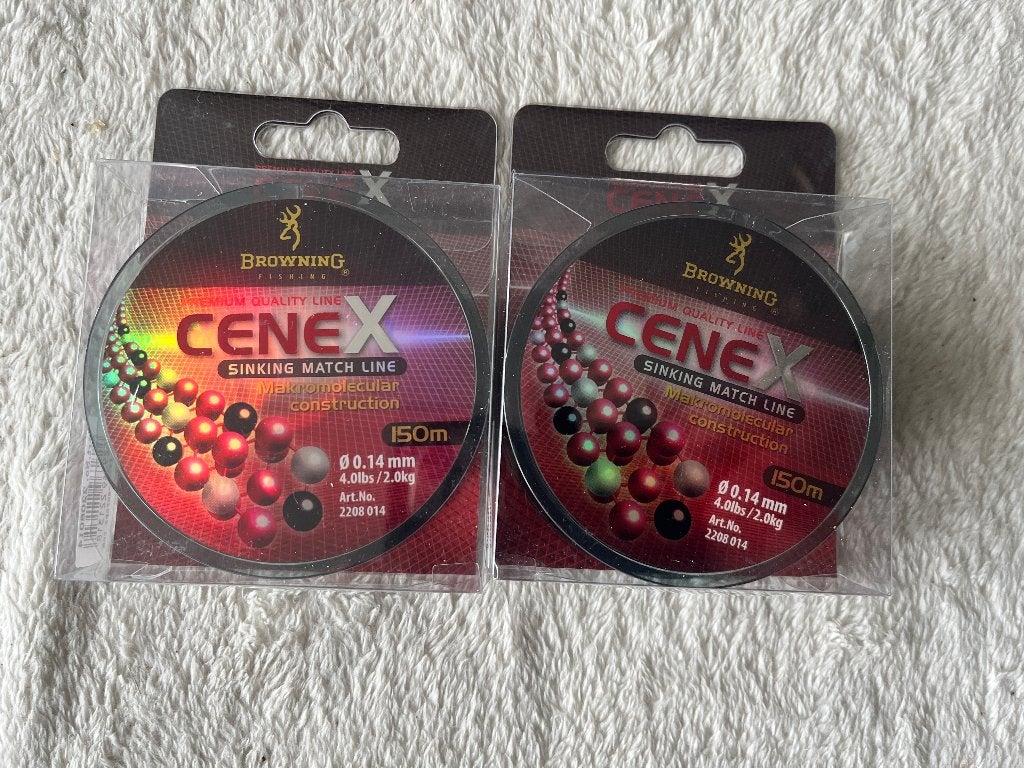 adv 276 / NIEUW set 2 rollen vislijn BROWNING CENEX 0,14mm, Ophalen of Verzenden, Nieuw, Overige typen