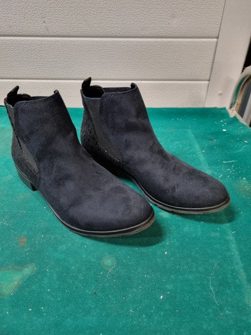 dames enkel laarzen suede blauw 38, Ophalen of Verzenden, 'T Olde Gre-j, Info@toldegrej.nl, Endepoelstraat 20f Didam