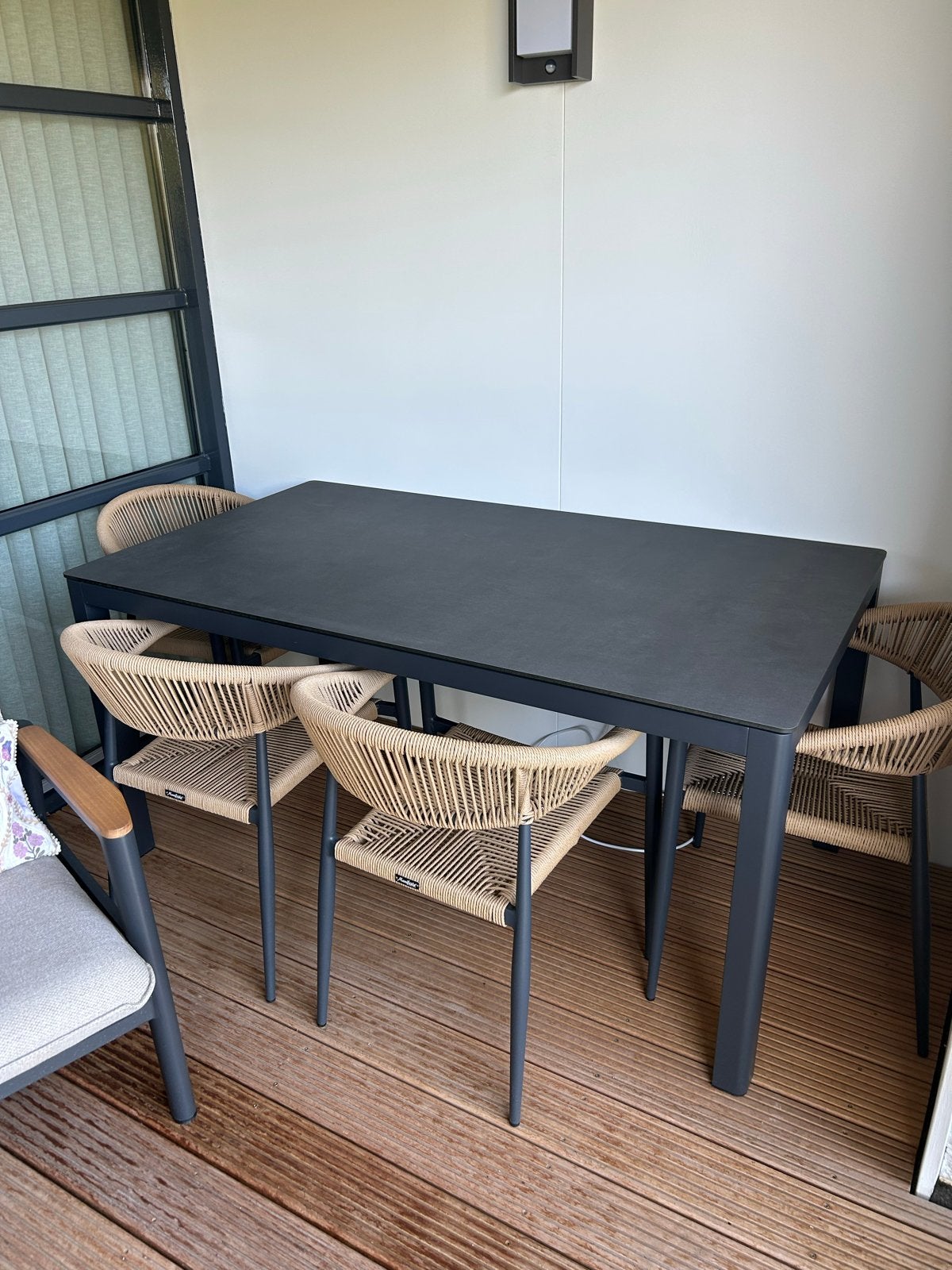 Nieuwe 4-persoons tuinset., Ophalen, 4 zitplaatsen, Eettafel, Tuinset