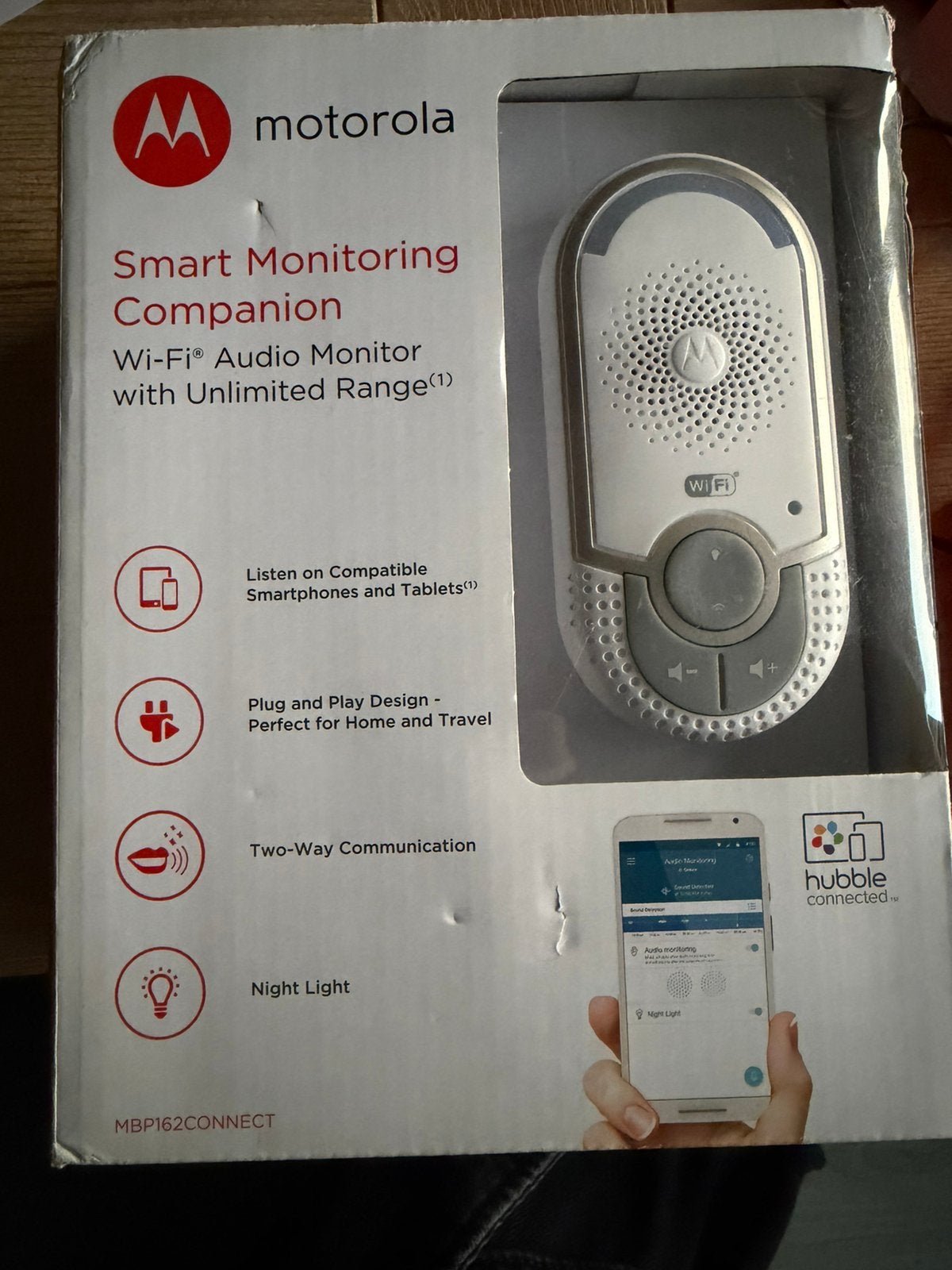 Motorola Smart Monitoring Companion Wi-Fi Audio Monitor, Kinderen en Baby's, Babyfoons, Ophalen, Nieuw, 250 meter of meer, Digitaal
