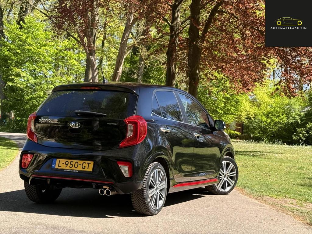 Kia Picanto 1.2 CVVT Gt-Line / Zeer mooi / Automaat /Lage Km, Auto's, 83 pk, Gebruikt, 4 cilinders, Zwart