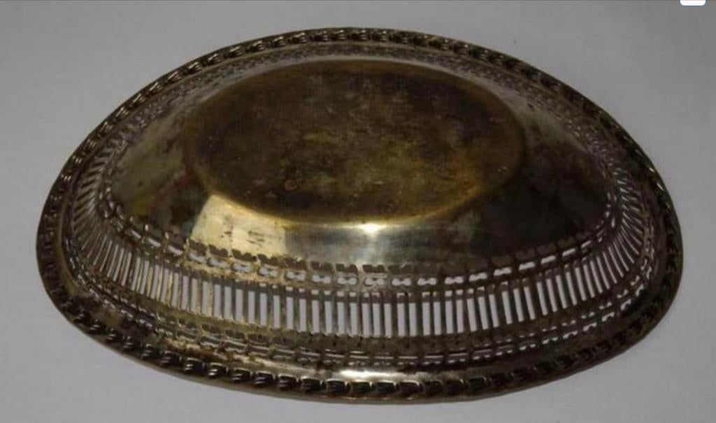Oud Frans verzilverde broodmand, Antiek en Kunst, Ophalen of Verzenden