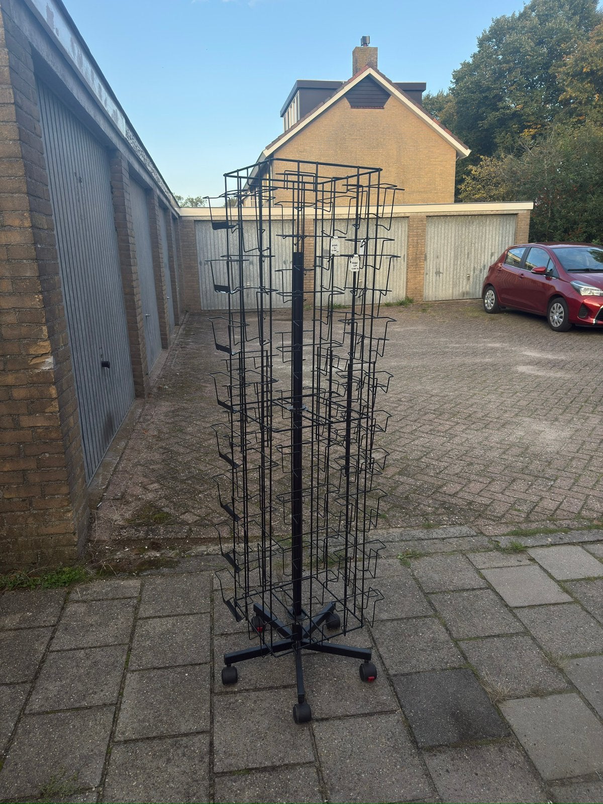 Kaartenrek / kaartenmolen zwart, Ophalen, Zo goed als nieuw