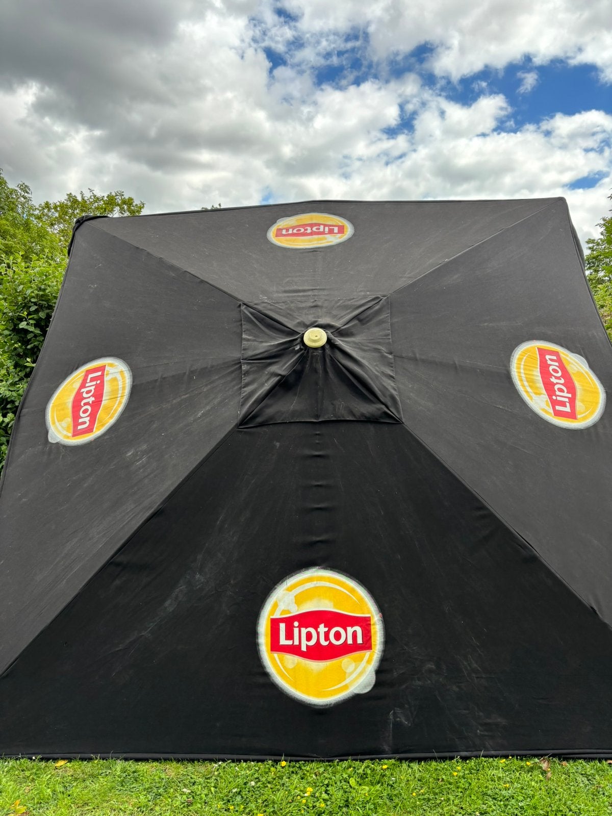Lipton parasol 3,5 x 3,5 paal dikte 60, Ophalen of Verzenden, Zo goed als nieuw, Stokparasol
