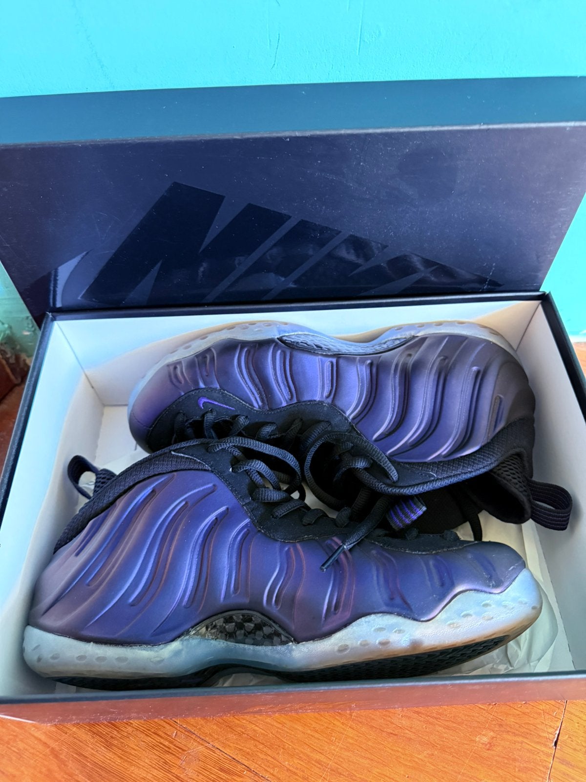 Nike zoom air foamposite maat 41, Kleding | Heren, Schoenen, Ophalen of Verzenden, Zo goed als nieuw