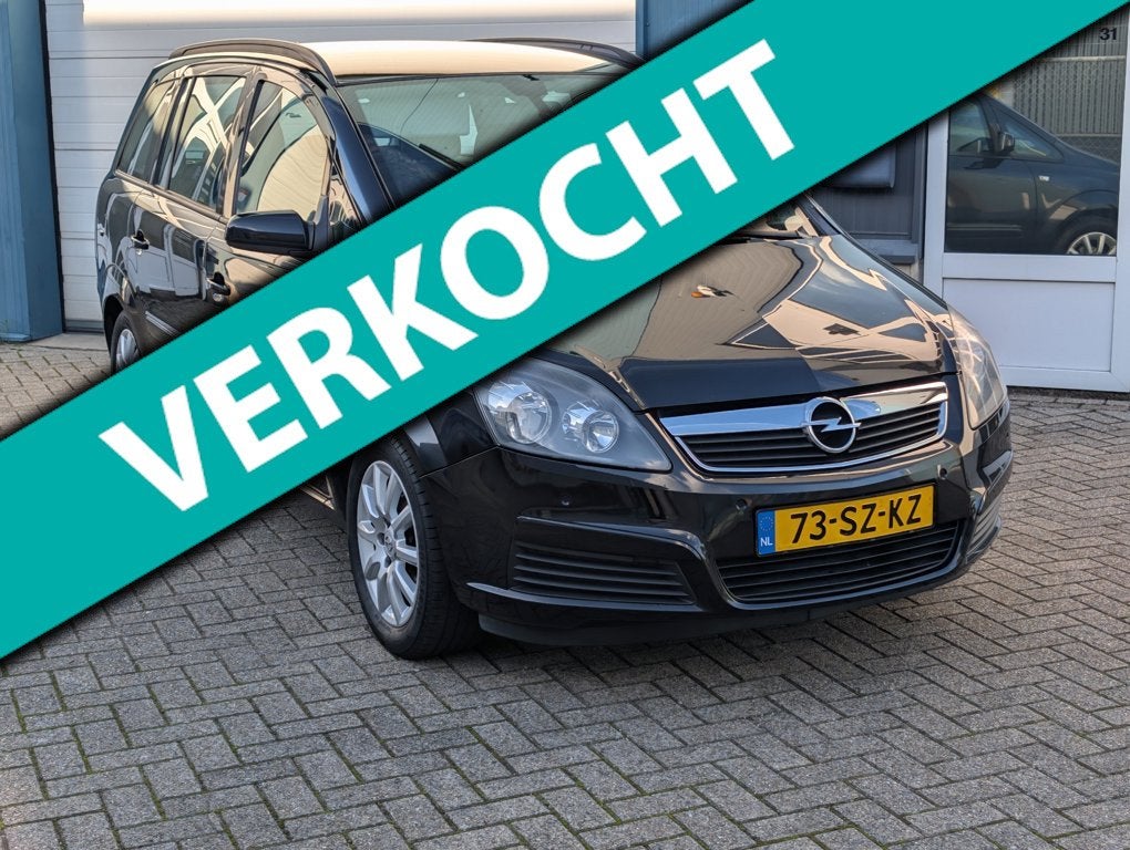 Opel Zafira 1.8 Executive Airco Park. Sensoren Nieuwe APK 7, Auto's, Stof, Gebruikt, 4 cilinders, Zwart