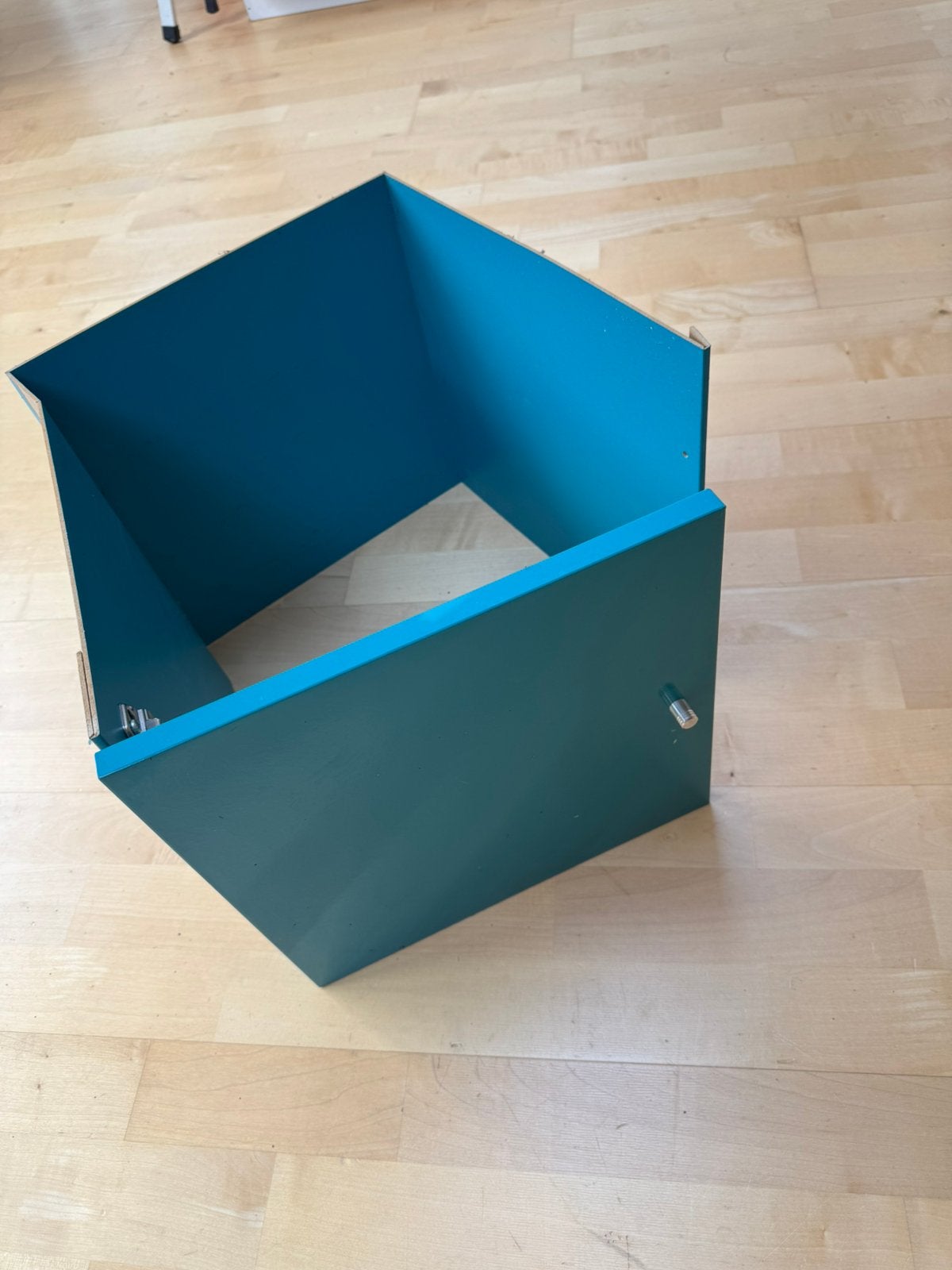 Inzet Ikea kallax - turquoise, Gebruikt, Minder dan 100 cm, 25 tot 50 cm, 50 tot 100 cm