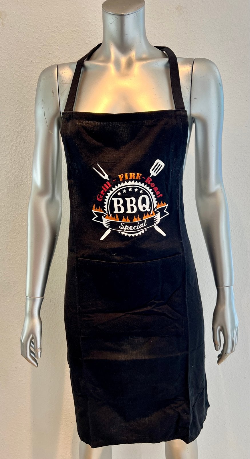 BBQ Schort Zwart - Grill Fire Roast Special, Ophalen of Verzenden, Nieuw